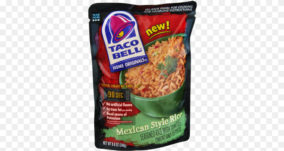Taco Bell Seasoned Rice, Food, Ketchup Free Png