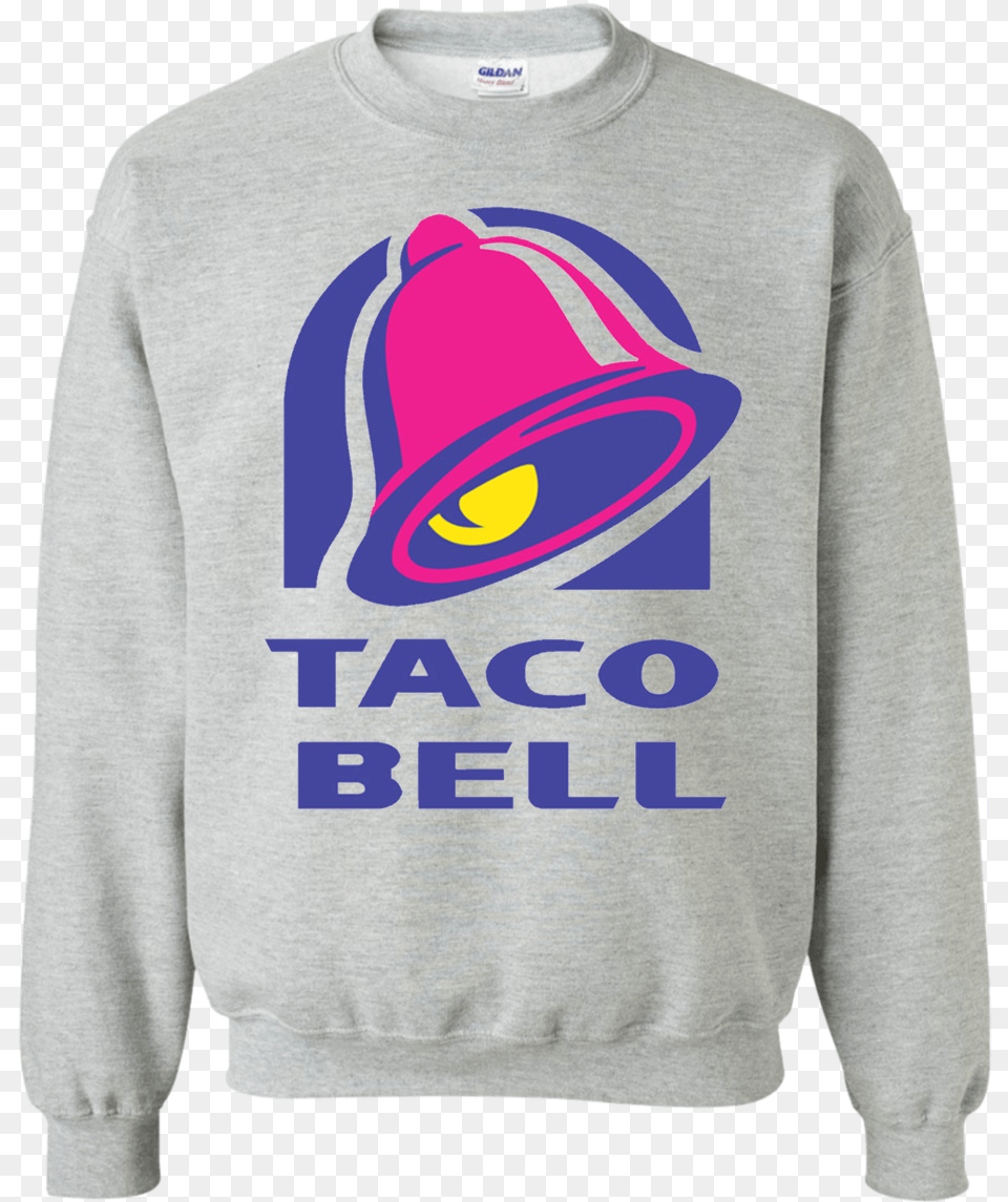 Taco Bell Sweatshirt Sweater Christmas, Clothing, Hoodie, Knitwear, Person Png Image