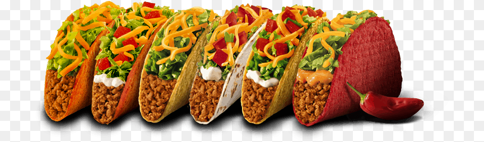 Taco Bell Taco Bell Tacos Transparent, Food, Sandwich Png Image