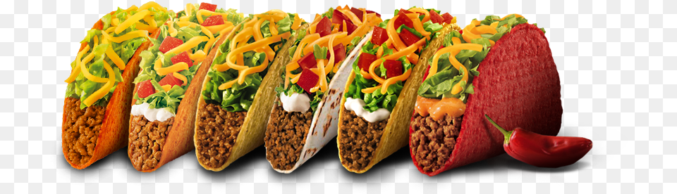 Taco Bell Tacos, Food, Sandwich, Hot Dog Free Png Download