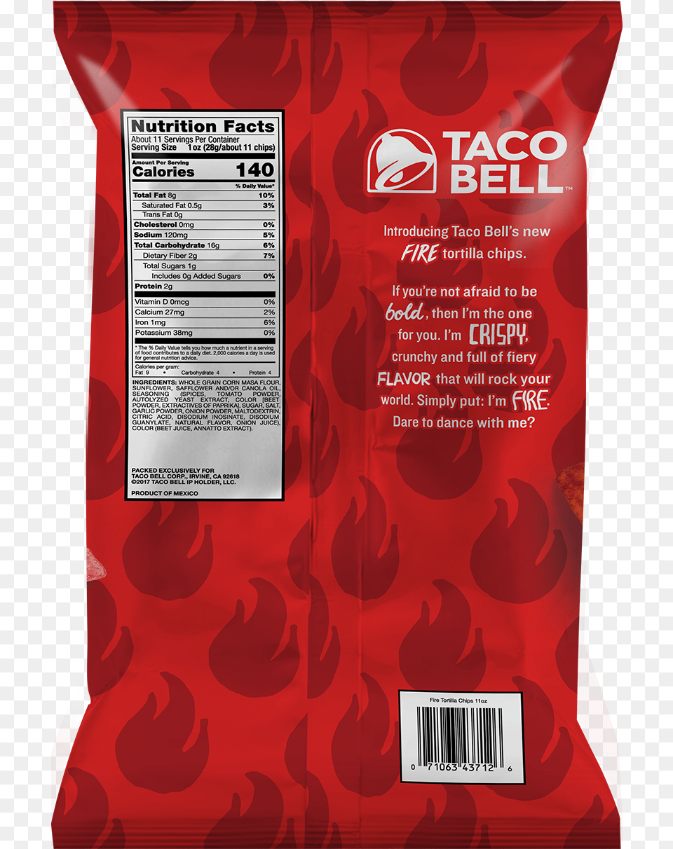 Taco Bell Tortilla Chips Taco Bell Fiery Chips Free Transparent Png