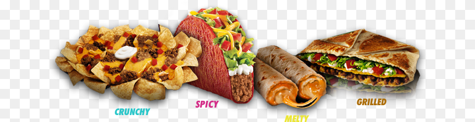 Taco Bell Usa Food, Lunch, Meal, Sandwich, Snack Free Png Download