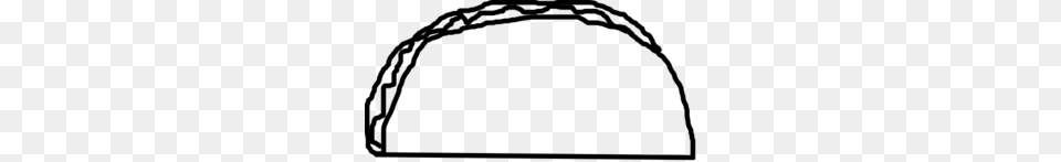 Taco Black N White Clip Art, Gray Png Image