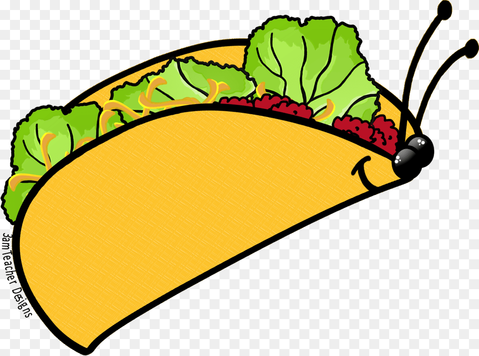 Taco Butterfly Graphic, Food Free Png Download