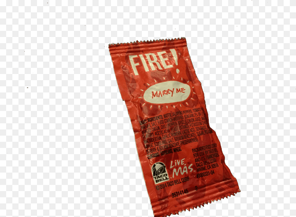 Taco Clipart Bell Food Extra Hot Taco Taco Bell Fire Sauce Packet, Ketchup Free Png