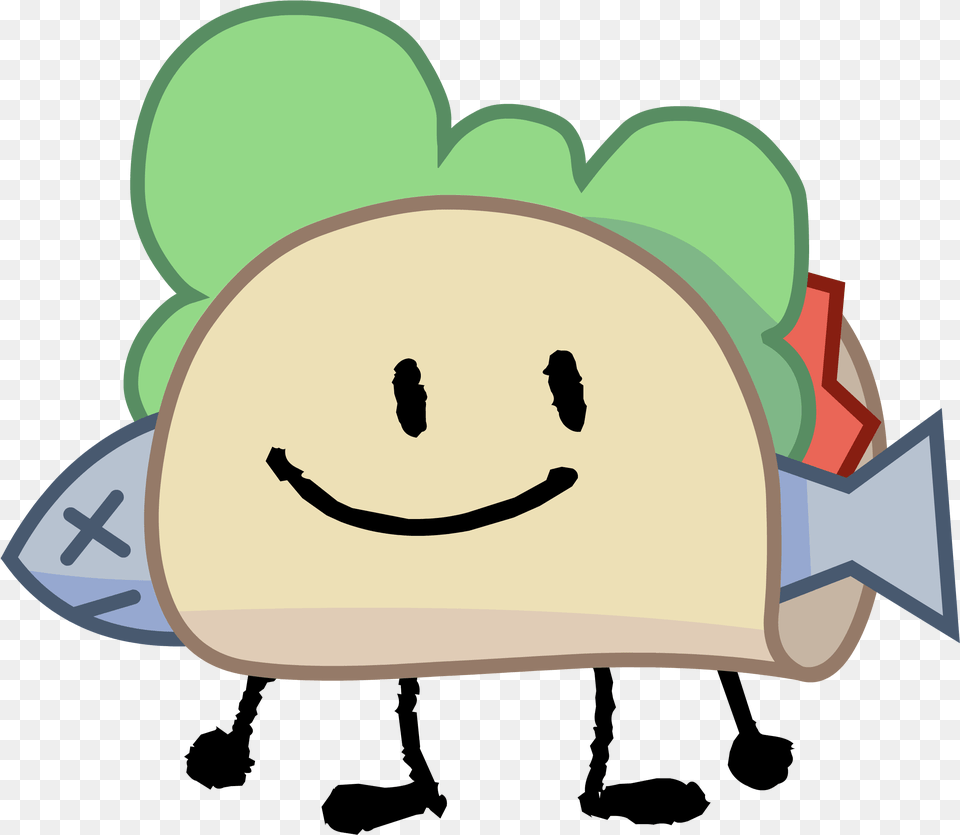 Taco Clipart Bfb Taco, Clothing, Hat, Cap, Bag Png