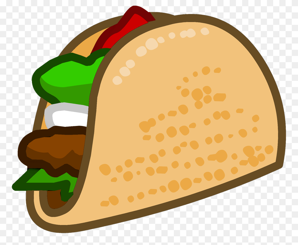 Taco Clipart Pixel, Food, Clothing, Hardhat, Helmet Png Image