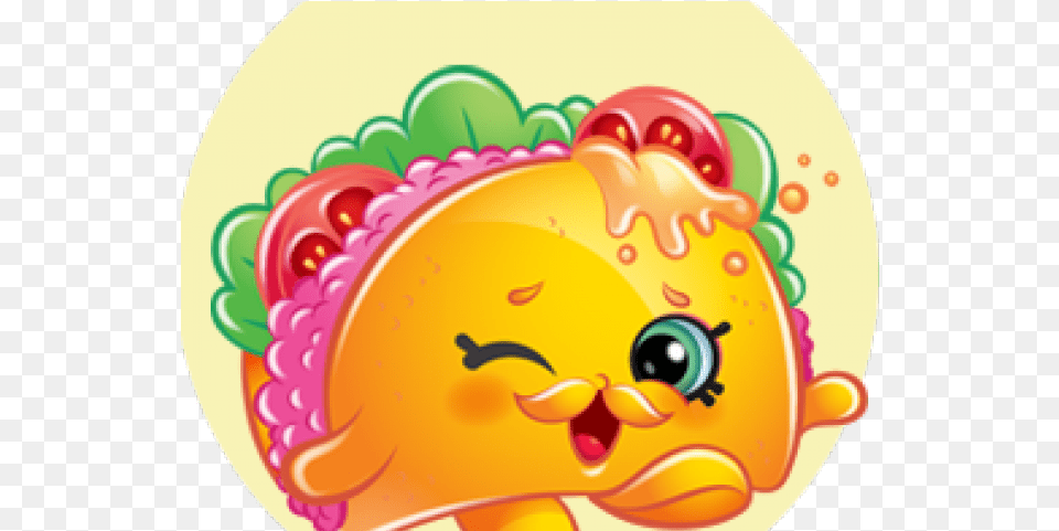 Taco Clipart Shopkins, Birthday Cake, Cake, Cream, Dessert Png Image