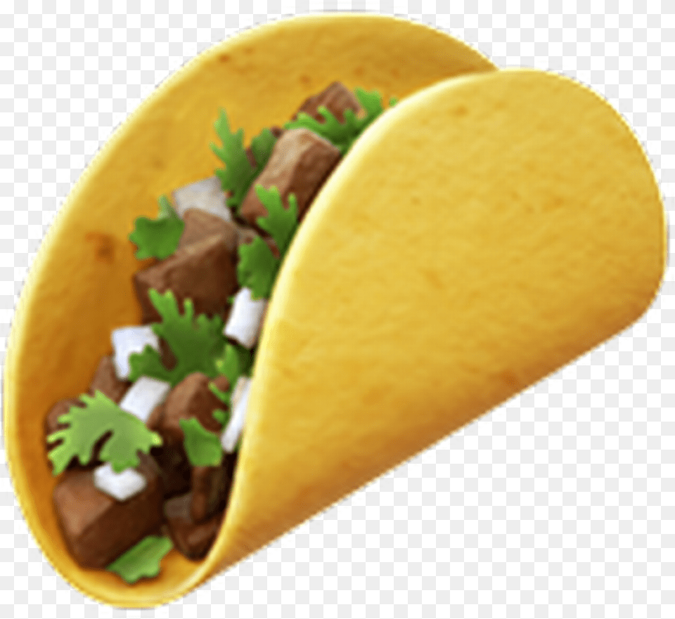 Taco Emoji Whatsapp Food Mexico Comida Mexicano Mexican Taco Emoji Transparent, Plate Free Png
