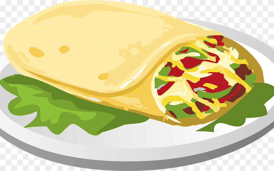 Taco Food Mexican Vector Graphic, Sandwich Wrap, Lunch, Meal, Face Png