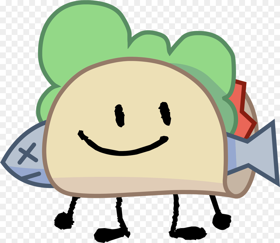 Taco Intro 2 Battle For Dream Island Taco, Clothing, Hat, Cap, Bag Png Image
