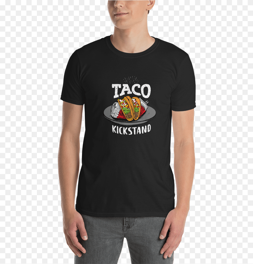 Taco Kickstand Mockup Front Mens Black, Clothing, Shirt, T-shirt, Jeans Free Png Download