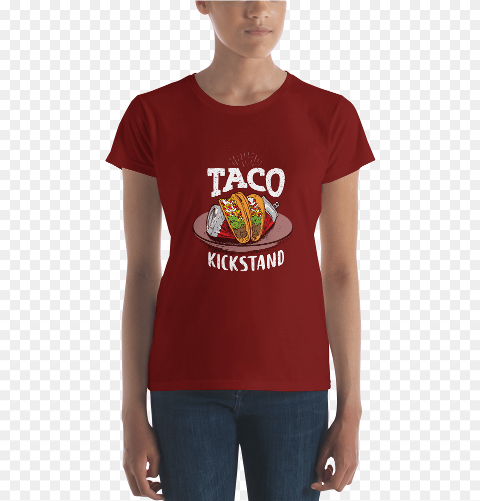 Taco Kickstand Mockup Front Womens Independence Red, Clothing, Jeans, Pants, T-shirt Free Transparent Png
