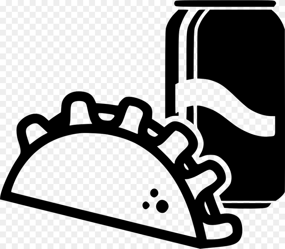 Taco Mexican Soda Can, Stencil, Device, Grass, Lawn Png