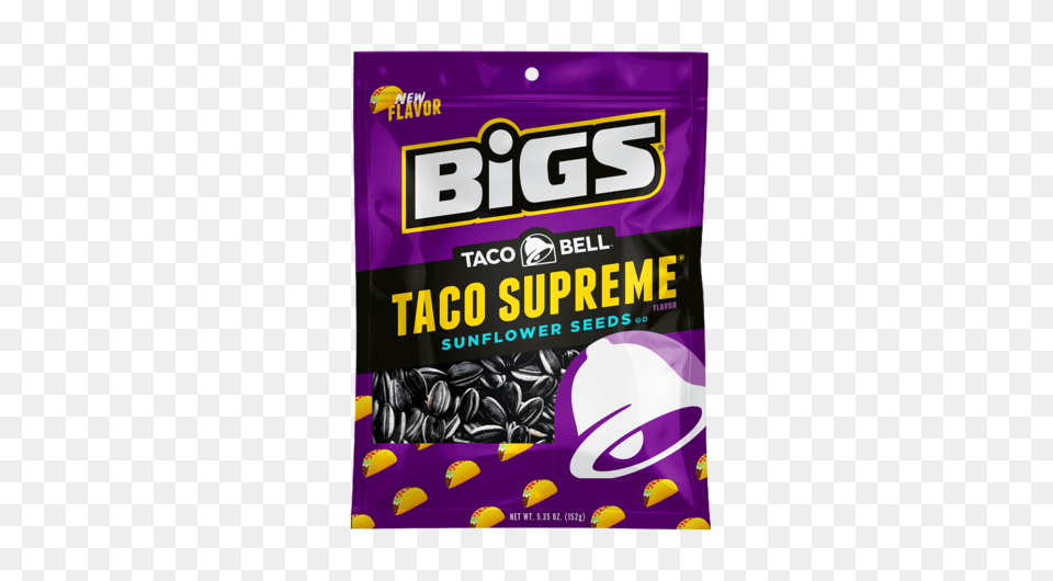 Taco Taco Bigs Seeds, Food, Sweets, Gum, Ketchup Free Png