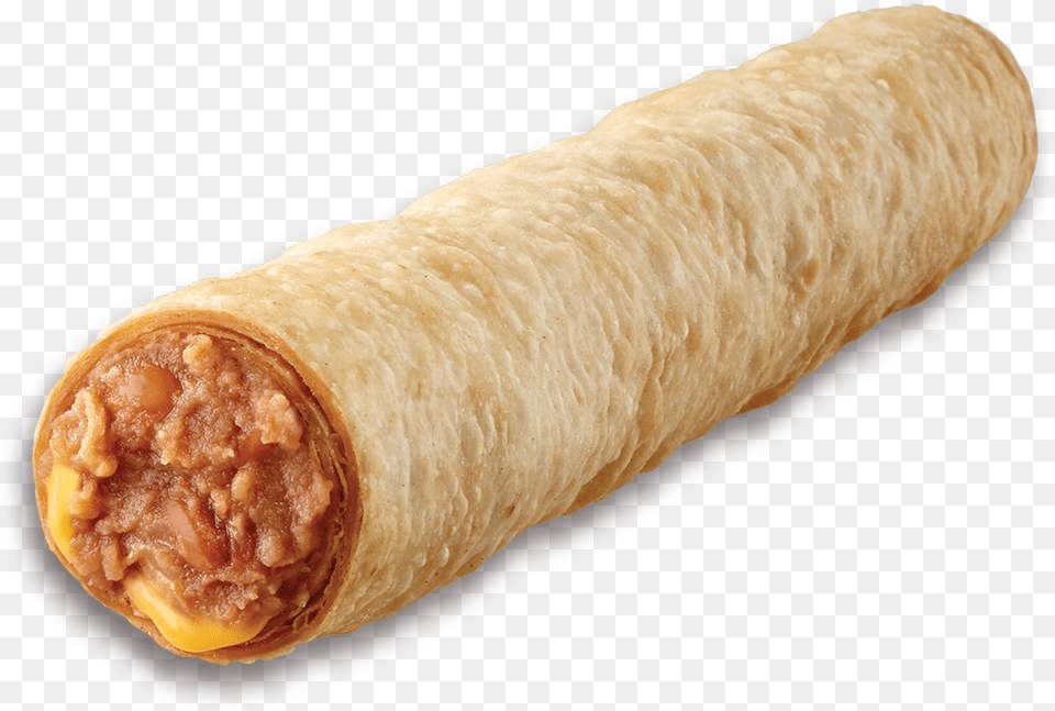 Taco Time Bean And Cheese Burrito, Bread, Food Png