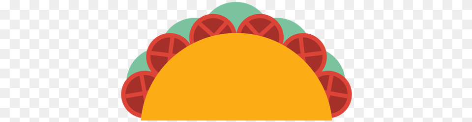 Taco Tomato Slice Lettuce Flat Circle, Egg, Food Free Transparent Png