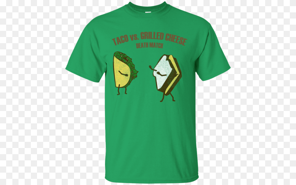 Taco Vs Grilled Cheese Death Match, Clothing, T-shirt, Food, Fruit Free Png Download