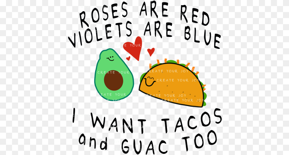 Tacos Amp Guac Poem With Hand Drawn Art Digital Land, Outdoors, Nature, Plant Free Png Download