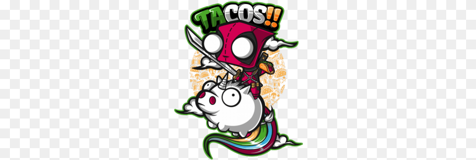 Tacos Amp Unicorns Imagenes De Deadpool Con Su Unicornio, Art, Graphics, Book, Comics Free Transparent Png