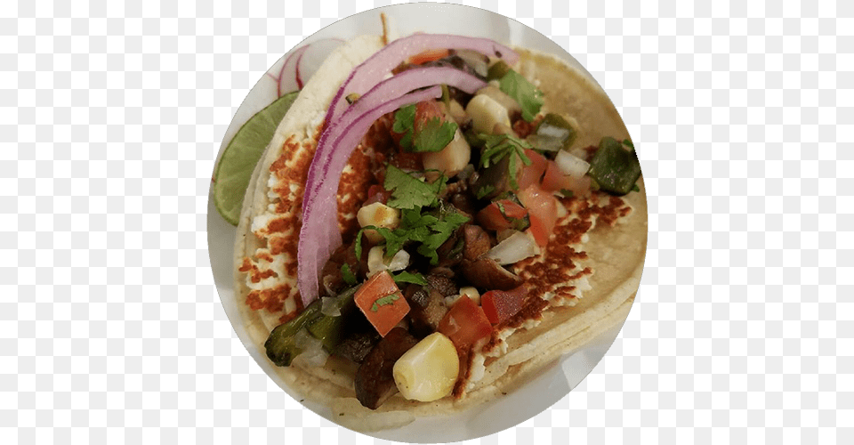 Tacos Fast Food, Plate, Food Presentation, Cilantro Free Png Download