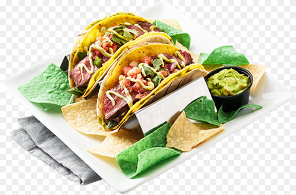 Tacos Greene Turtle Double Shell Tacos, Food, Taco, Sandwich, Plate Free Png Download