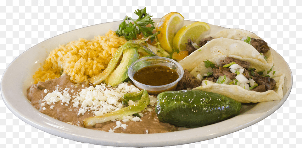 Tacos Rice And Curry, Food, Food Presentation, Plate, Burger Free Transparent Png