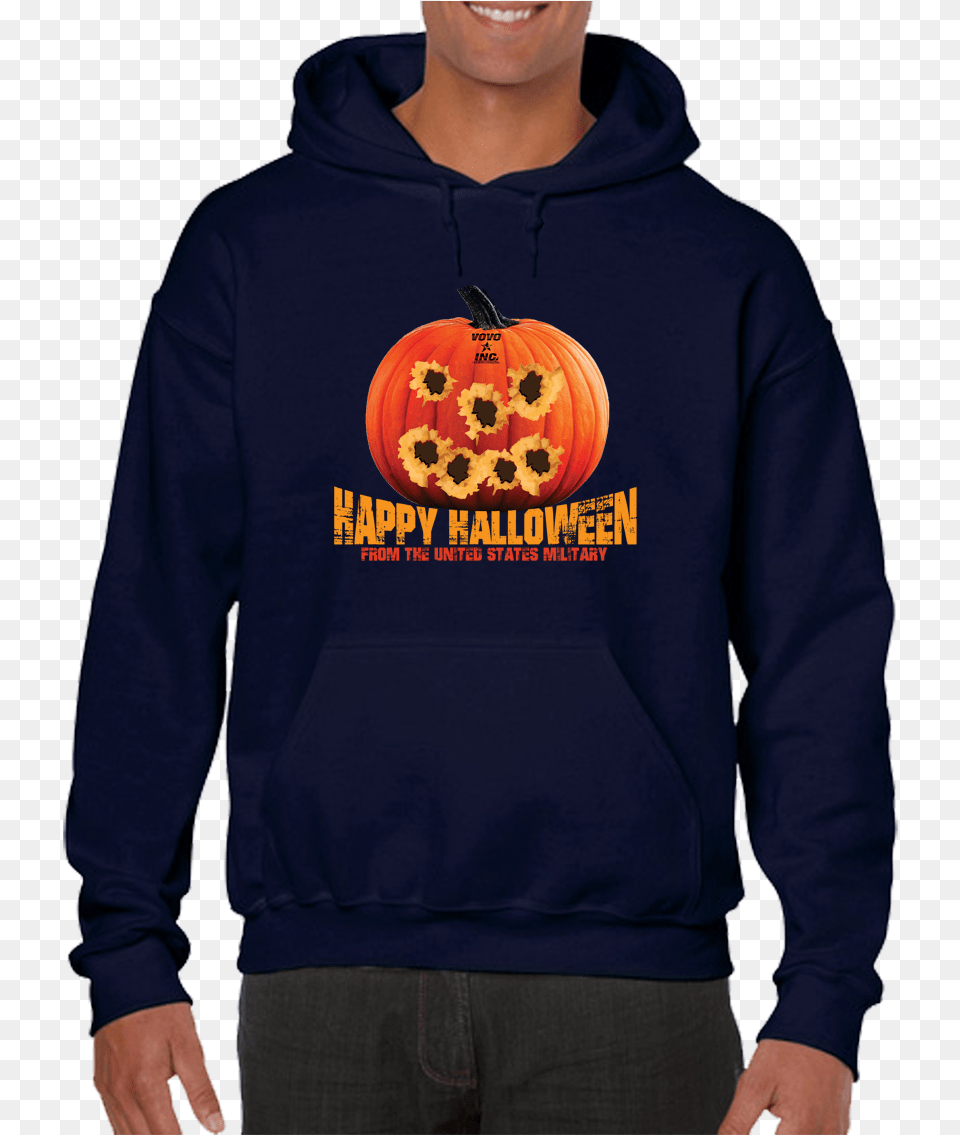 Tactical Halloween Pumpkin Bullet Hole Carving Pullover Sweatshirt, Clothing, Hoodie, Knitwear, Sweater Png