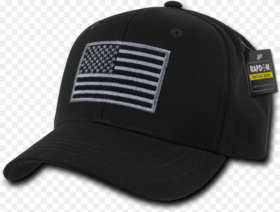 Tactical Operator Cap Black Hat With Flag, Baseball Cap, Clothing Free Transparent Png