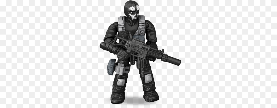 Tactical Soldier Mega Construx Cod Ghost, Adult, Firearm, Gun, Male Free Transparent Png