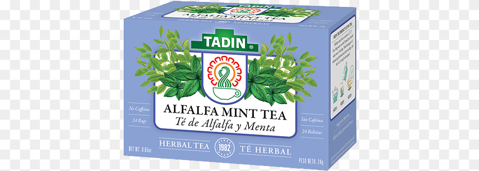Tadin Alfalfa Mint Tea, Herbal, Herbs, Plant, Beverage Png