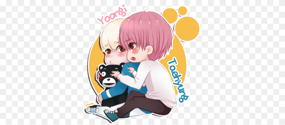 Taehyung And Yoongi Kumamon Bts Know Your Meme, Book, Comics, Publication, Baby Free Transparent Png