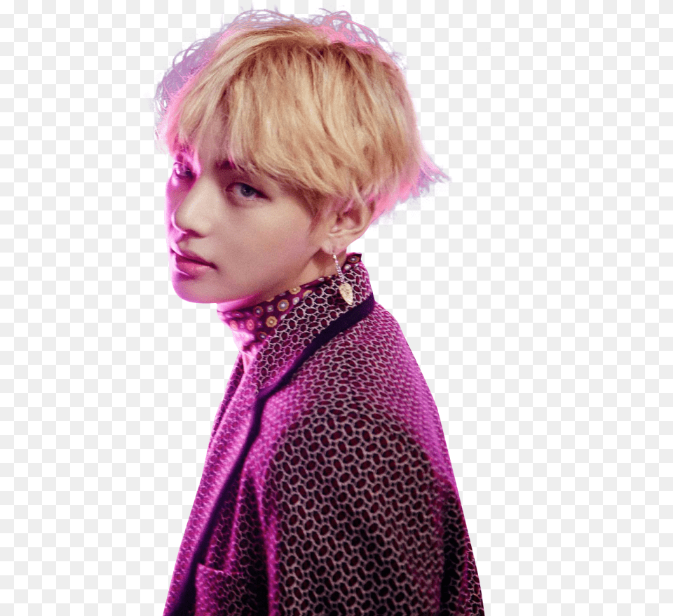 Taehyung Blood Sweat And Tears, Blonde, Portrait, Photography, Person Free Transparent Png