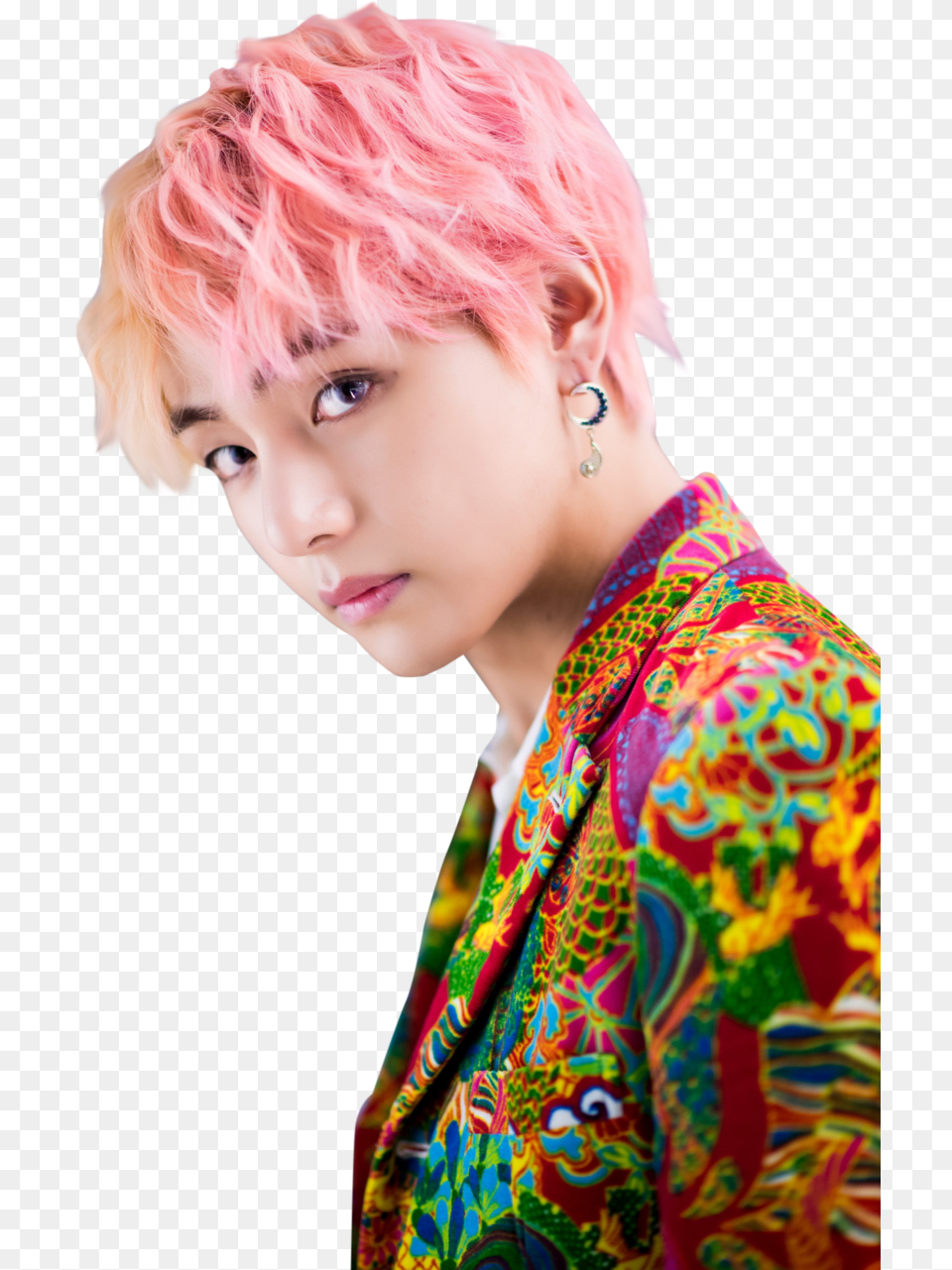 Taehyung Bts Transparent And V Bts Idol, Formal Wear, Clothing, Dress, Person Free Png Download