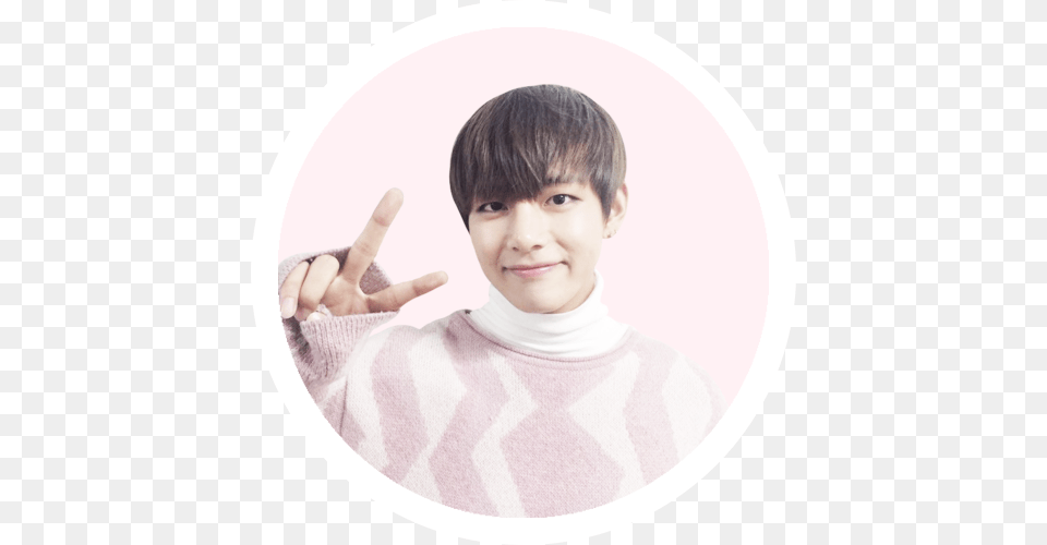 Taehyung Circle Icon Tumblr Pictures Taehyung Bts V Bts Pink Aesthetic, Body Part, Portrait, Photography, Person Free Transparent Png