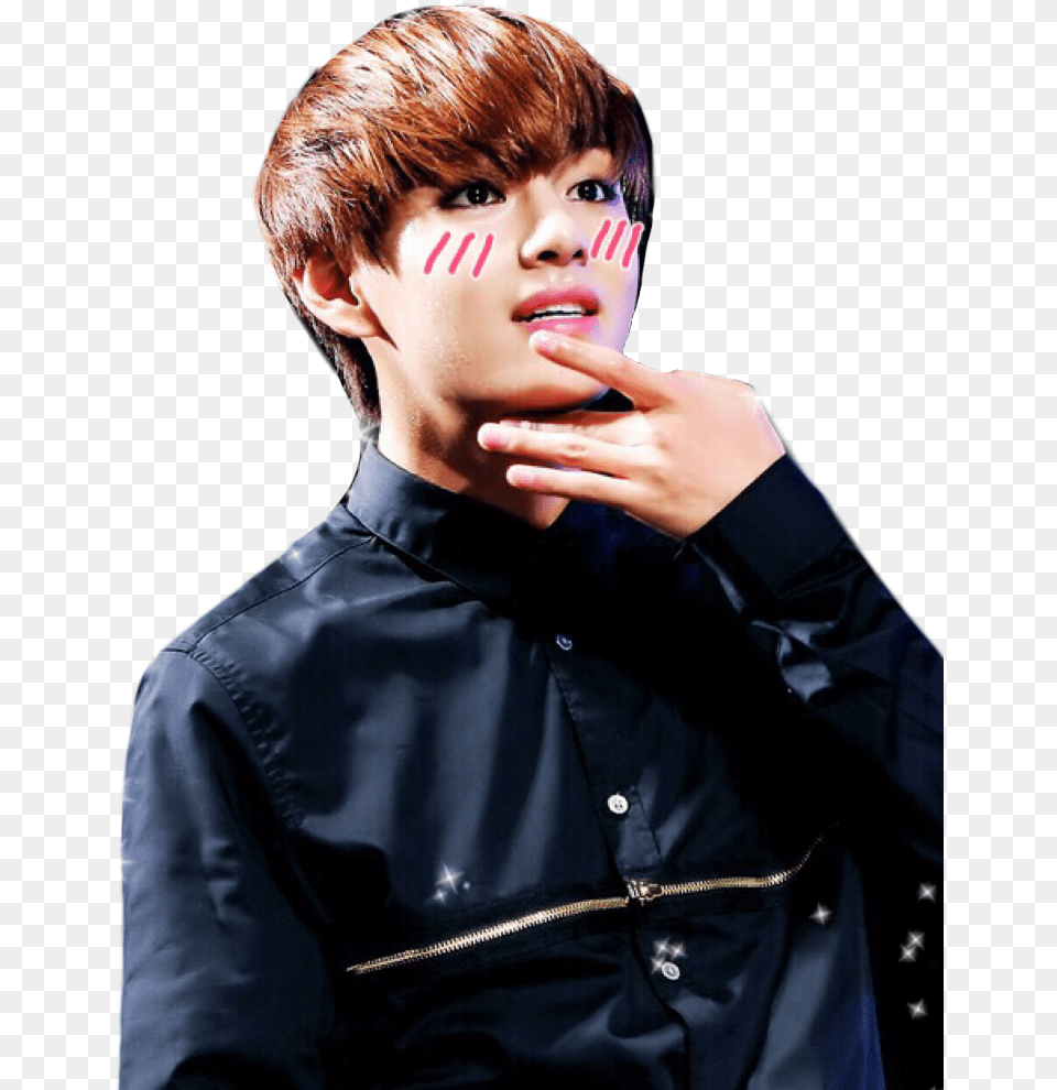 Taehyung I Used For My Profile C Taehyung Brown Hair, Portrait, Photography, Person, Face Free Transparent Png