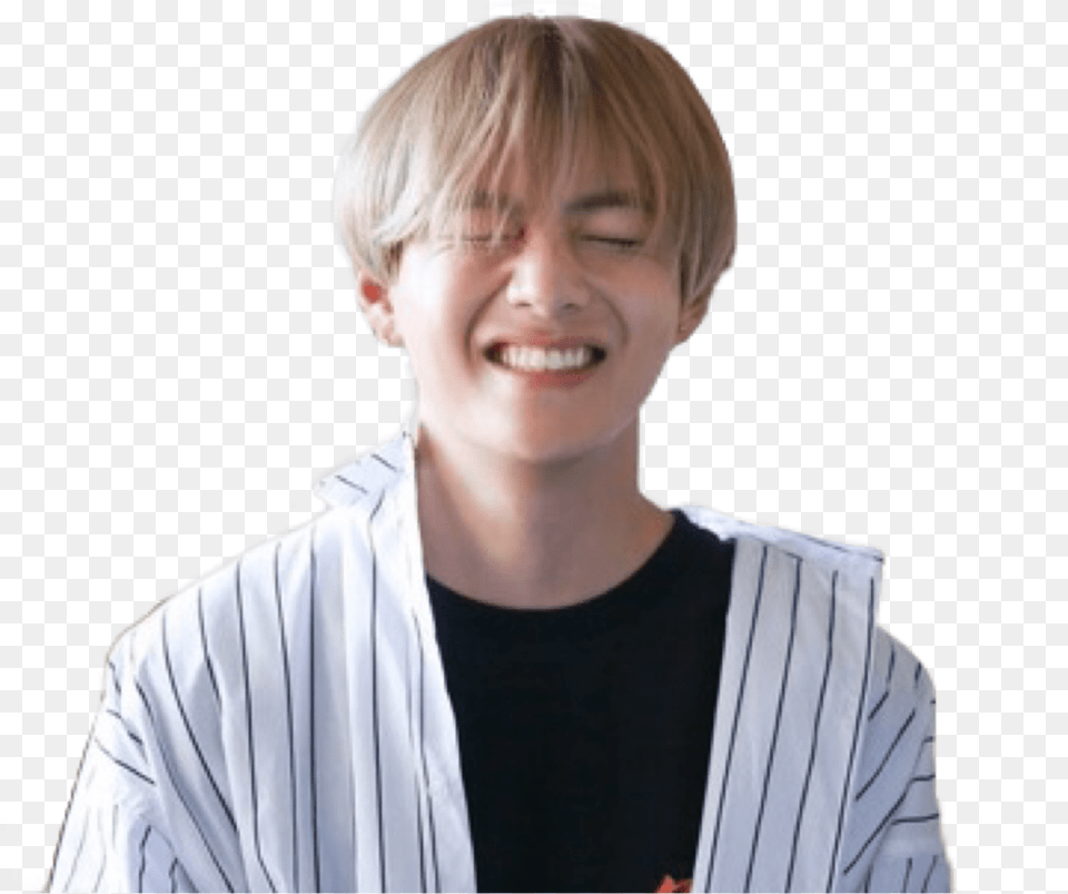 Taehyung Sticker Btssticker Kimtaehyung Kimtae Redbubble Stickers Bts, Face, Smile, Happy, Head Free Png