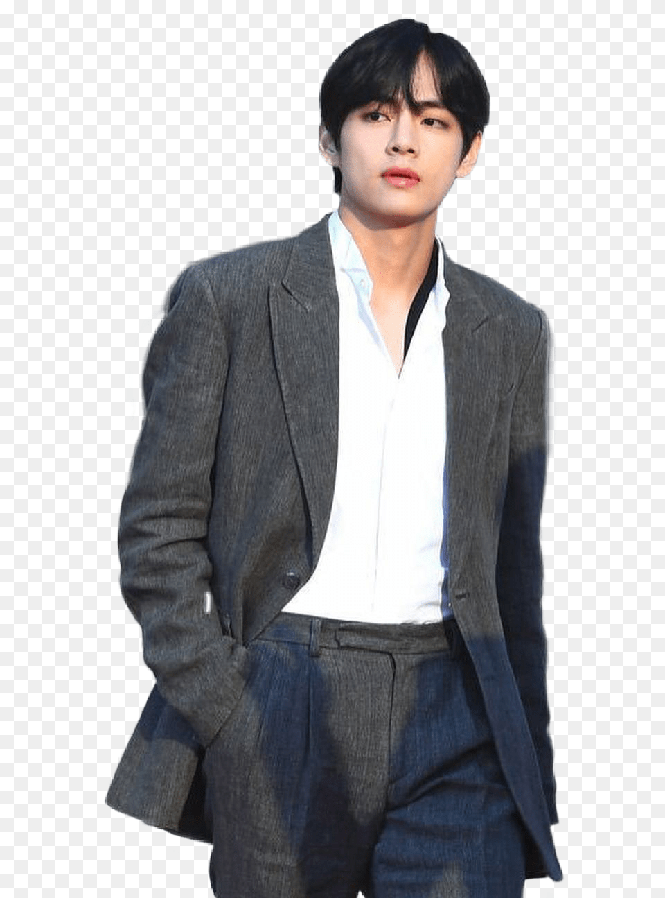 Taehyungedit Kimtaehyung Taehyung Taeblack Taestyle Fact Music Awards Taehyung, Suit, Blazer, Clothing, Coat Png Image