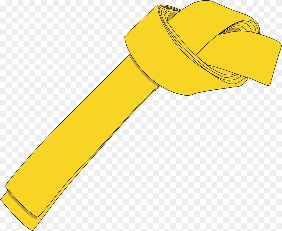 Taekwondo Belts Yellow, Knot Free Png