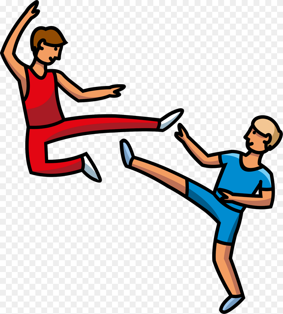 Taekwondo Clipart, Kicking, Person, Face, Head Png Image