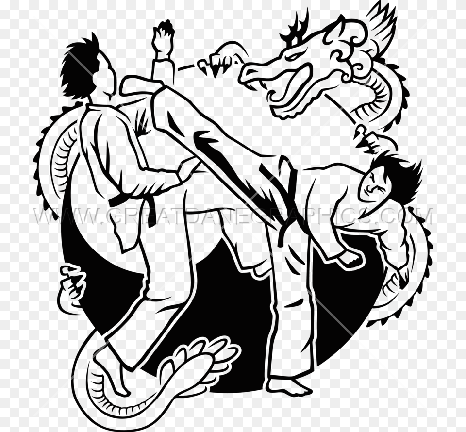 Taekwondo Production Ready Artwork For T Shirt Printing, Adult, Male, Man, Person Free Png Download