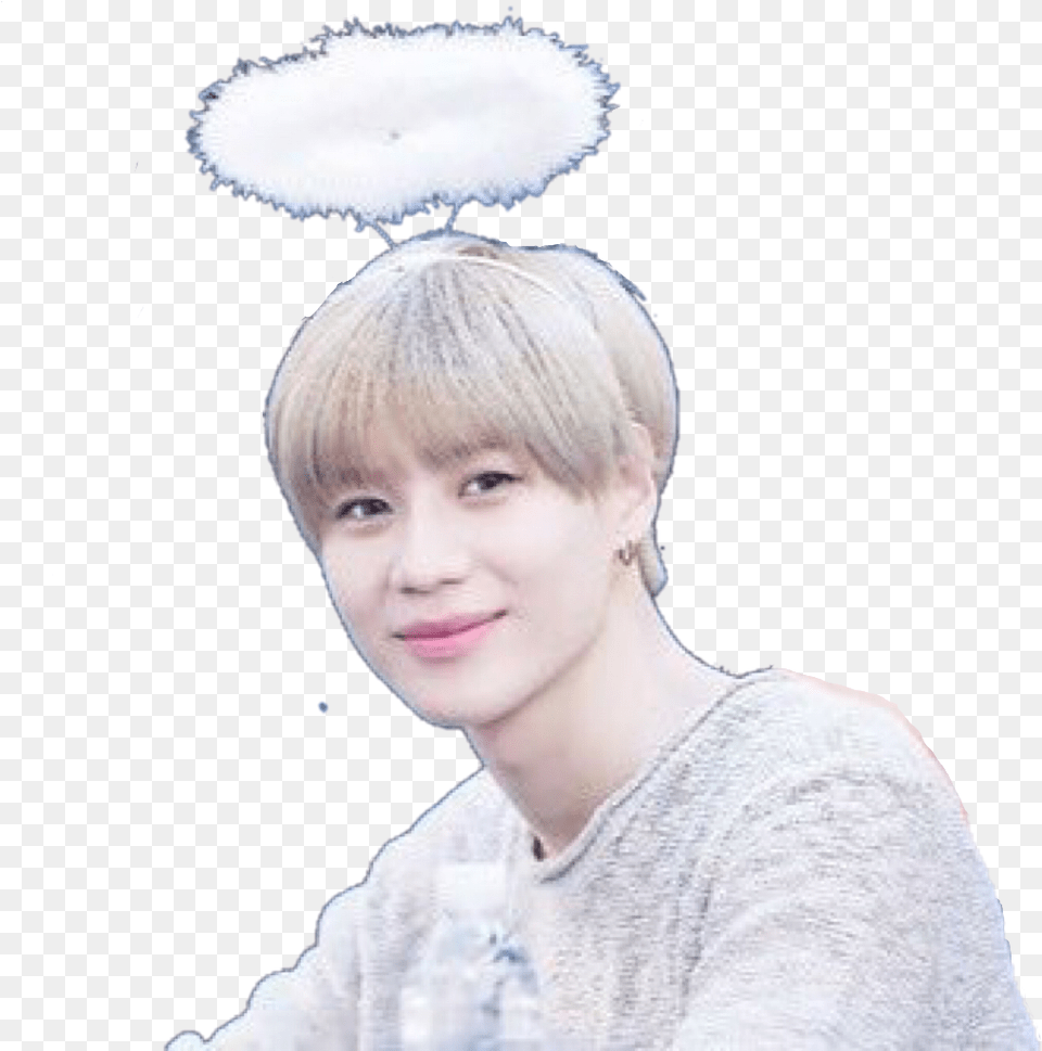 Taemin Shinee Sticker Kpop Music Singer Angel Freetoedi Taemin Reaction Memes, Head, Portrait, Face, Photography Free Transparent Png