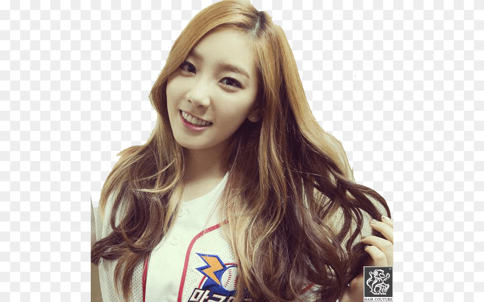 Taeyeon Snsd Kpop Purple Hair, Happy, Dimples, Face, Smile Png Image