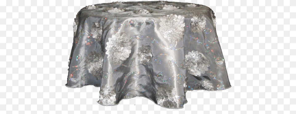 Taffeta Applique With Sequins Tablecloth Png Image