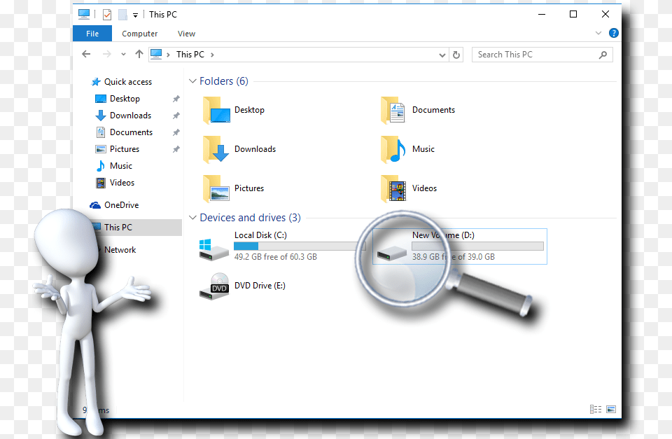 Tag A Folder In Windows 10 Direct Access Icon Windows, Baby, Person, Cutlery, Magnifying Free Png Download