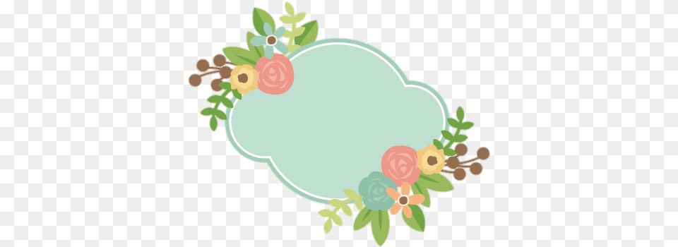 Tag Blue Green Flowers Cards Label Flowers Full Size Banners, Art, Floral Design, Flower, Graphics Free Png Download