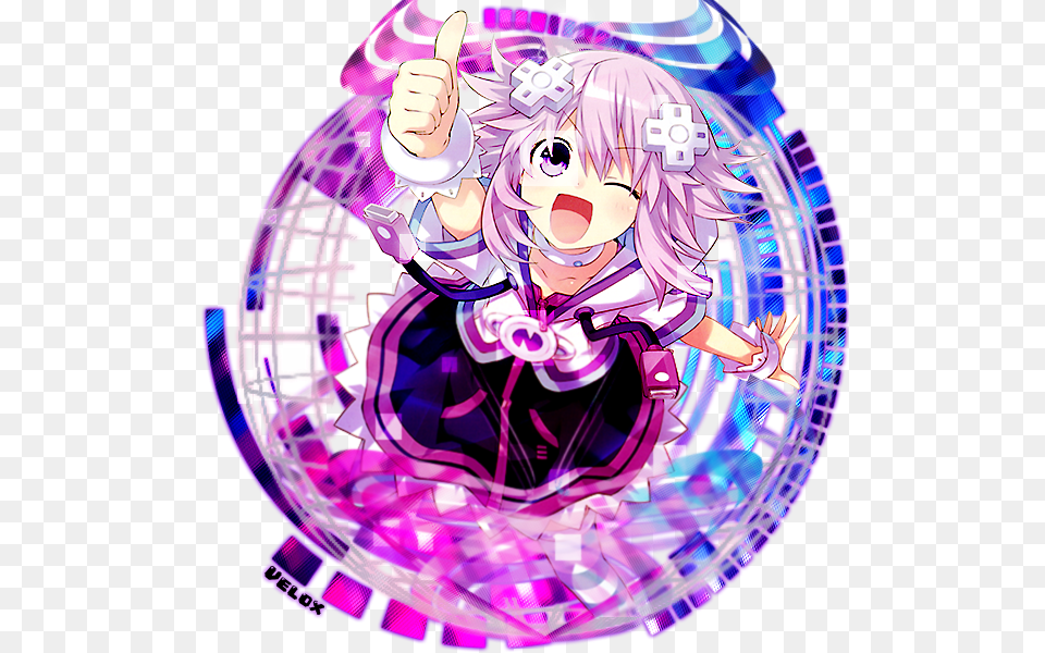 Tag By Veloxity Hyperdimension Neptunia Transparent Background, Purple, Book, Comics, Publication Free Png