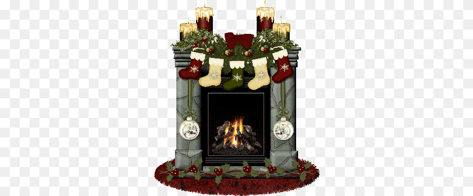 Tag For Christmas Transparent Background Animated Loading Santa Hat Gif, Indoors, Hearth, Fireplace, Food Png Image