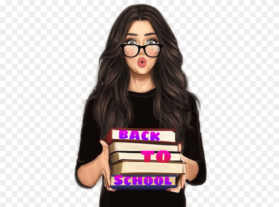 Tag Freetoedit Scbacktoschool Backtoschool Girly M Books, Book, Publication, Adult, Portrait Png