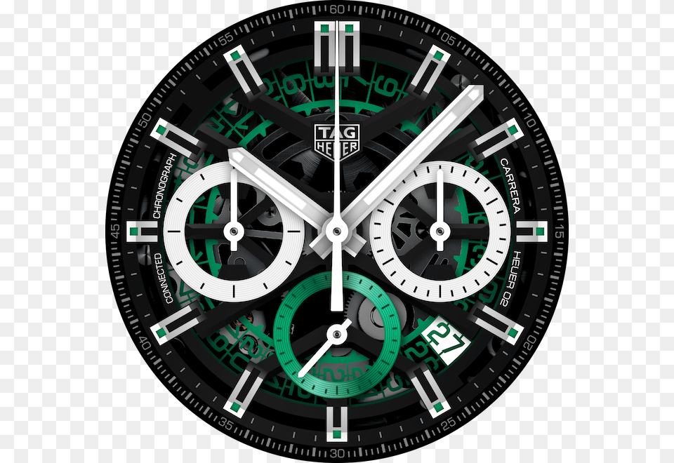 Tag Heuer Connected 2020 Watch Faces, Wristwatch, Machine, Wheel, Analog Clock Png Image